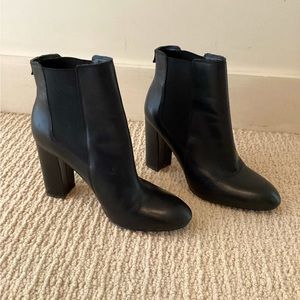 Black 4 inch heel Sam Edelman Bootie. Size 9